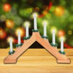 Home KAD 01 gyertyapiramis, 7 db izzó, lakkozott fa, L7D - Image 2