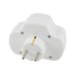 Home NVK 3/WH hálózati elosztó, kapcsolós 3 aljzat ( 1 földelt + 2 euró ), 250 V ~/ 50 Hz / 16 A / 3500 W - Image 2