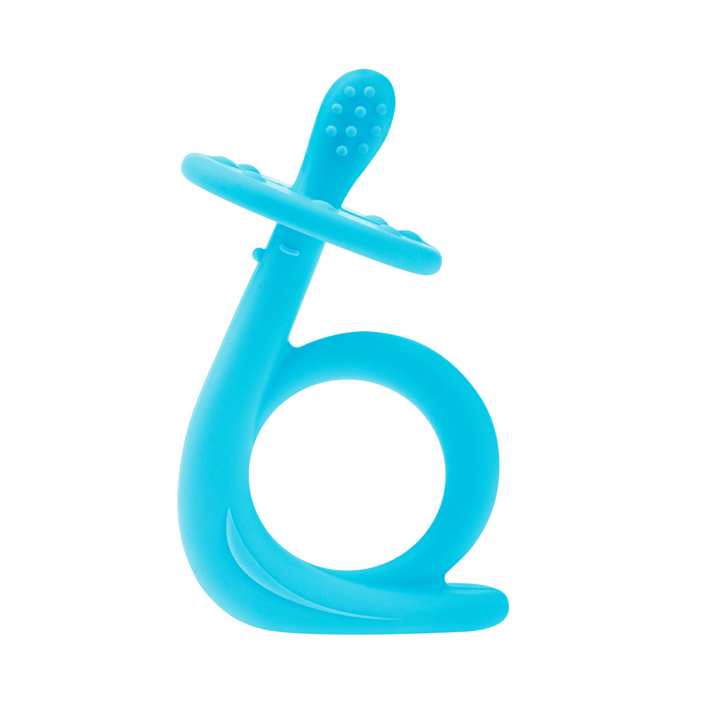 Akuku_szilikon_ragoka_csiga_kek_A0114_2 Akuku rágóka szilikon Csiga kék - Image 1