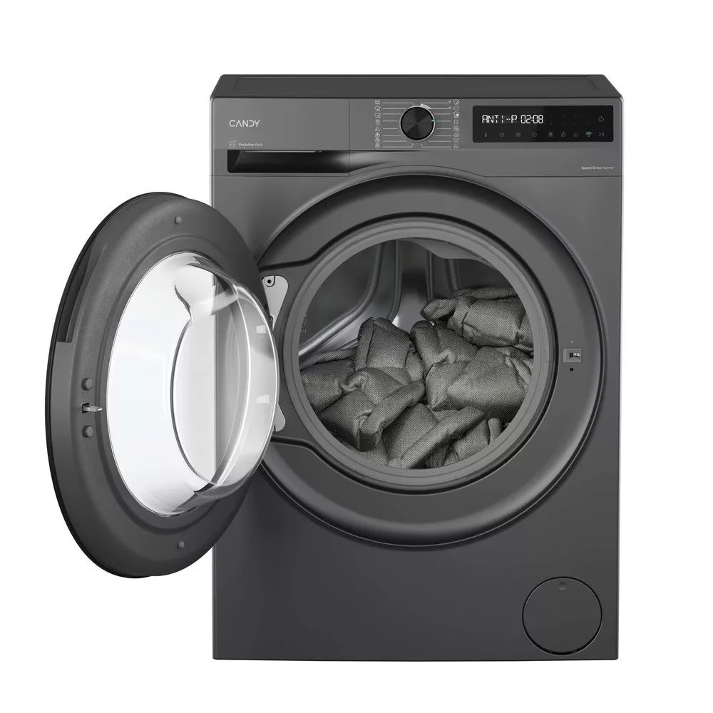 Candy BR 48SBL6G-S szürke,  elöltöltős, max.1400ford., 8kg mosógép BR 48SBL6G-S - Image 5