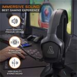 The G-Lab The G-Lab KORP COBALT/B mikrofonos fejhallgató (3,5mm Jack, hangerőszabályzó, nagy-párnás, fekete) KORP-COBALT/B - Image 2