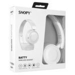 Snopy Snopy SN-XBK33 BATTY White Vezeték nélküli fejhallgató (Bluetooth/AUX/TF Card, hang.szab., mikrofon, fehér) 36732 - Image 2