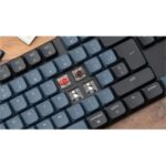 Keychron Keychron K1 Pro Bluetooth / USB-C angol Gateron low-profile MX 2.0 Mechanical Brown mechanikus billentyűzet, fekete-kék K1P-H3-UK - Image 2