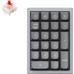 Keychron Keychron Q0 Swappable RGB USB Gateron G Pro Red mechanikus numerikus billentyűzet, szürke Q0-D1