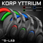 The G-Lab The G-Lab KORP  YTTRIUM Gamer fejhallgató (mikrofon, 3,5 Jack, hangerőszabályzó, nagy-párnás, RGB, fekete) KORP-YTTRIUM - Image 6