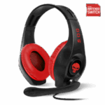 Spirit of Gamer Spirit of Gamer PRO-NH5 Red fejhallgató (Nintendo Switch,mikrofon, 3.5mm jack,hangerőszabályzó, 2m kábel fekete-piros) MIC-G715SW