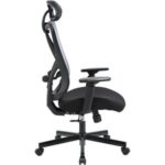 Noname "Cope" szövetborítású irodai forgószék, állítható dőlésszögű fejtámla, szürke COPE HÁLÓ SZÜRKE - Image 2