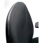 Mayah Mayah "Energetic" irodai szék, állítható karfával, exkluzív kék szövetborítás, fekete lábkereszt 10012-02 BLUE - Image 3