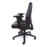 Mayah Mayah "Super Champion" irodai szék, állítható karfával, fekete, puha bonded bőrborítás, fekete lábkereszt 11469-02AH - Image 2