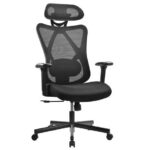 Noname Cope szövetborítású irodai forgószék, állítható dőlésszögű fejtámla, fekete COPE HÁLÓ FEKETE - Image 3