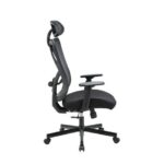 Noname Cope szövetborítású irodai forgószék, állítható dőlésszögű fejtámla, fekete COPE HÁLÓ FEKETE - Image 2