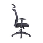 Noname Joy irodai forgószék, szövetborítás, állítható dőlésszögű fejtámla, fekete BBSZV418 - Image 3