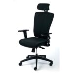 Mayah Mayah "Greg" irodai szék, állítható karfával, fekete szövetborítás, fekete lábkereszt CM4006S BLACK