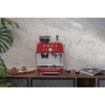 Smeg Smeg EGF03RDEU őrlővel kombinált eszpresso kézi kávéfőzőgép, 50-es évek retro design, piros EGF03RDEU - Image 2