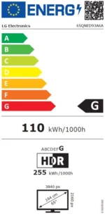 Lg UHD SMART MINI-LED TV 65QNED93A6A - Image 2