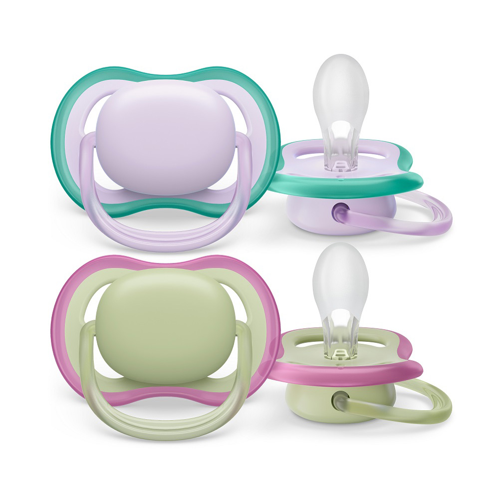 Philips AVENT játszócumi Ultra Air neutral 0-6hó lányos lila 2db - Image 1