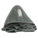 Fillikid kapucnis törölközõ 75x75 maci zöld 1032-54