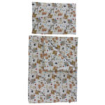 Soffi Baby ágynemû szett 2 részes 135x90 - 40x60cm Erdei állatok