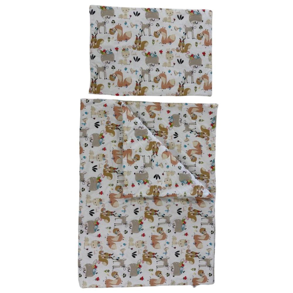 soffi_baby_agynemu_2_reszes_erdei_allatok Soffi Baby ágynemû szett 2 részes 135x90 - 40x60cm Erdei állatok - Image 1
