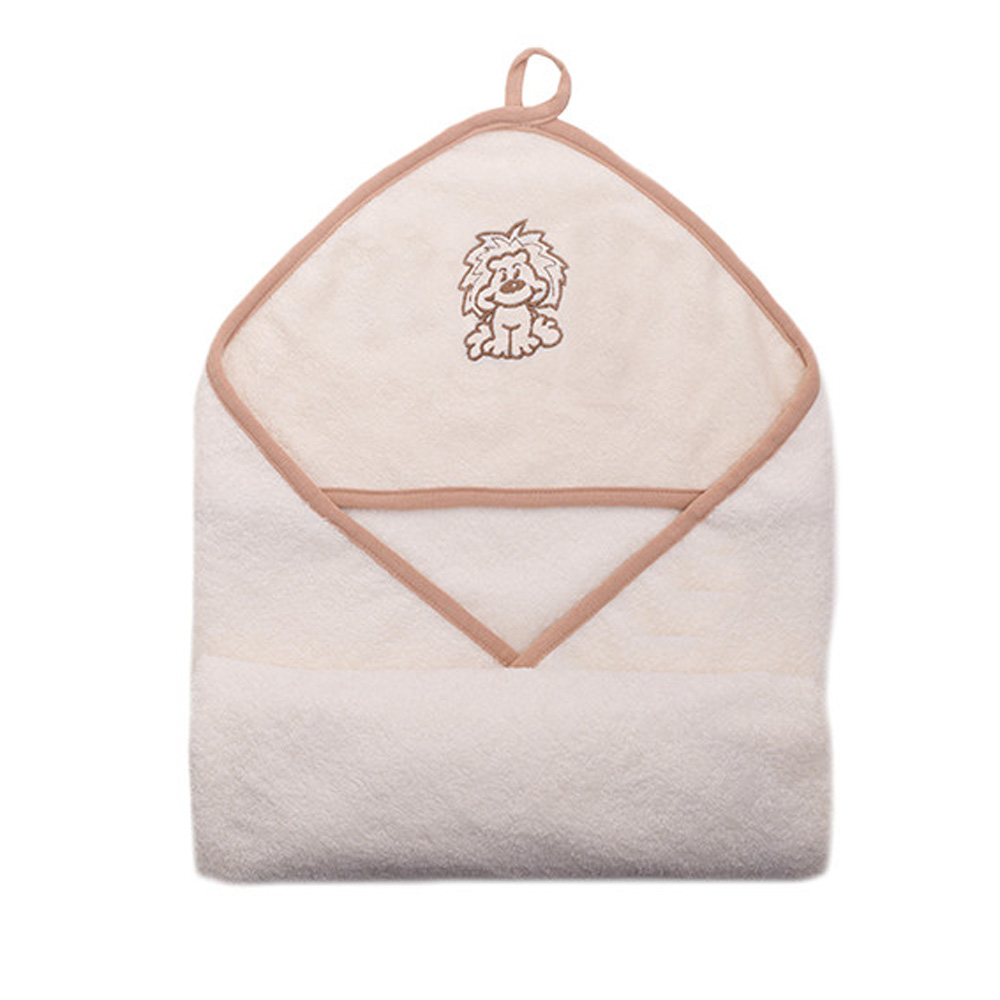 stella_furdolepedo_110x100cm_drapp_oroszlan_01 Stella fürdõlepedõ hímzett 110x110 drapp oroszlán - Image 1