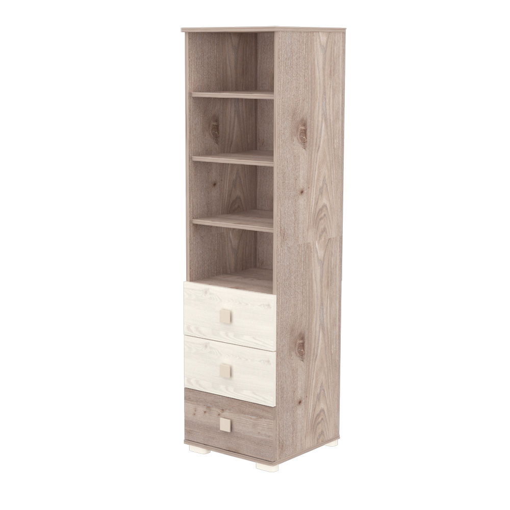 timba_viki_szekreny_nyitott_3_fiokos_01 Timba szekrény Viki 3 fiókos nyitott krém-fûz - Image 1